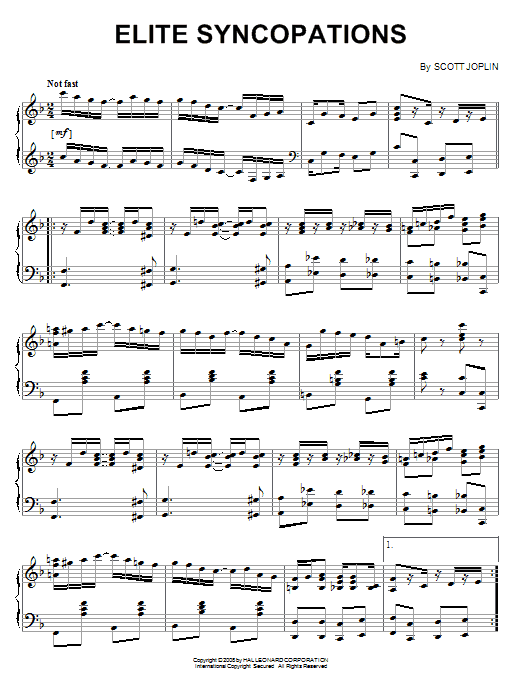 Product gallery: Page 1 of 1 Elite Syncopations, Scott Joplin