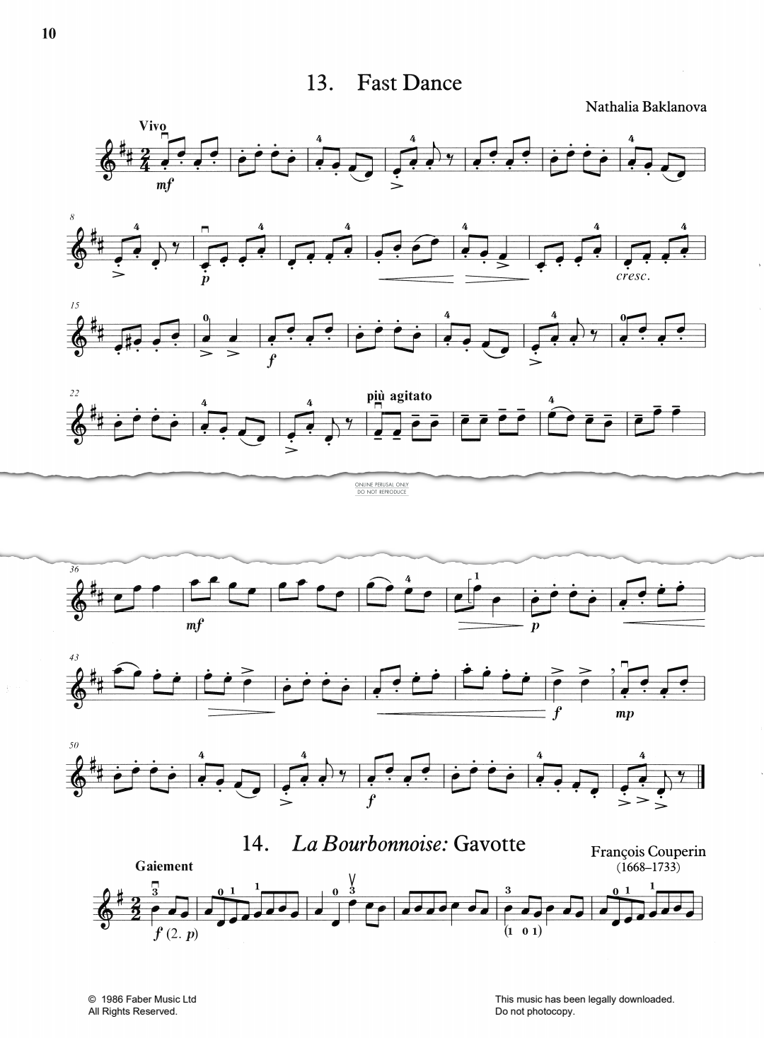 Product gallery: Page 1 of 1 La Bourbonnoise: Gavotte, Francois Couperin