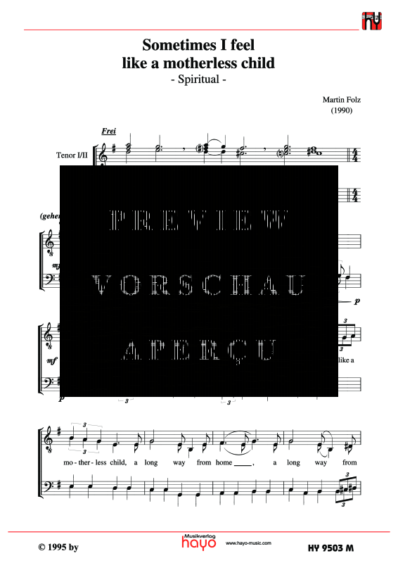 Product gallery: Page 2 of 5 Sometimes I feel like a motherless Child, , (male choir)