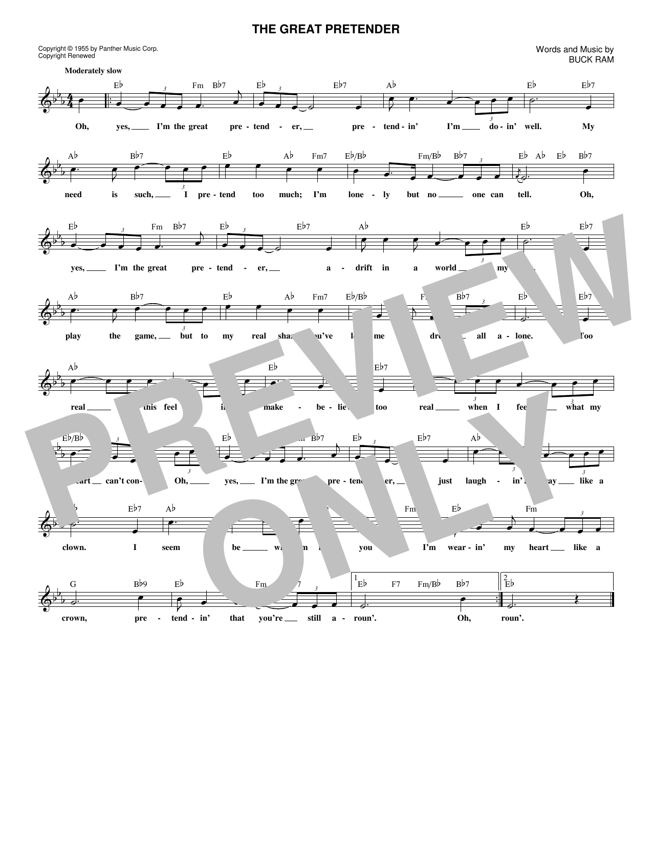 Produktgalerie: Seite 1 von 1 The Great Pretender, The Platters
