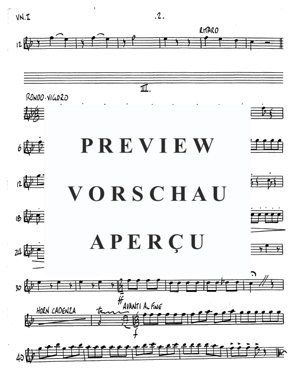 Produktgalerie: Seite 6 von 11 Kleines Konzert, , Alphorn in F und Streicher Quartett - Einzelstimmen