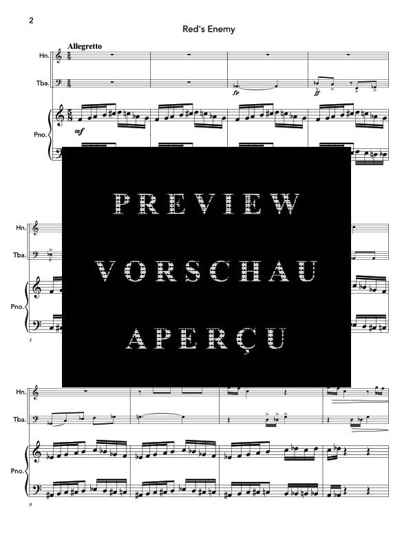 Produktgalerie: Seite 6 von 11 Unseen Colors, , (Horn in F, Tuba und Klavier)