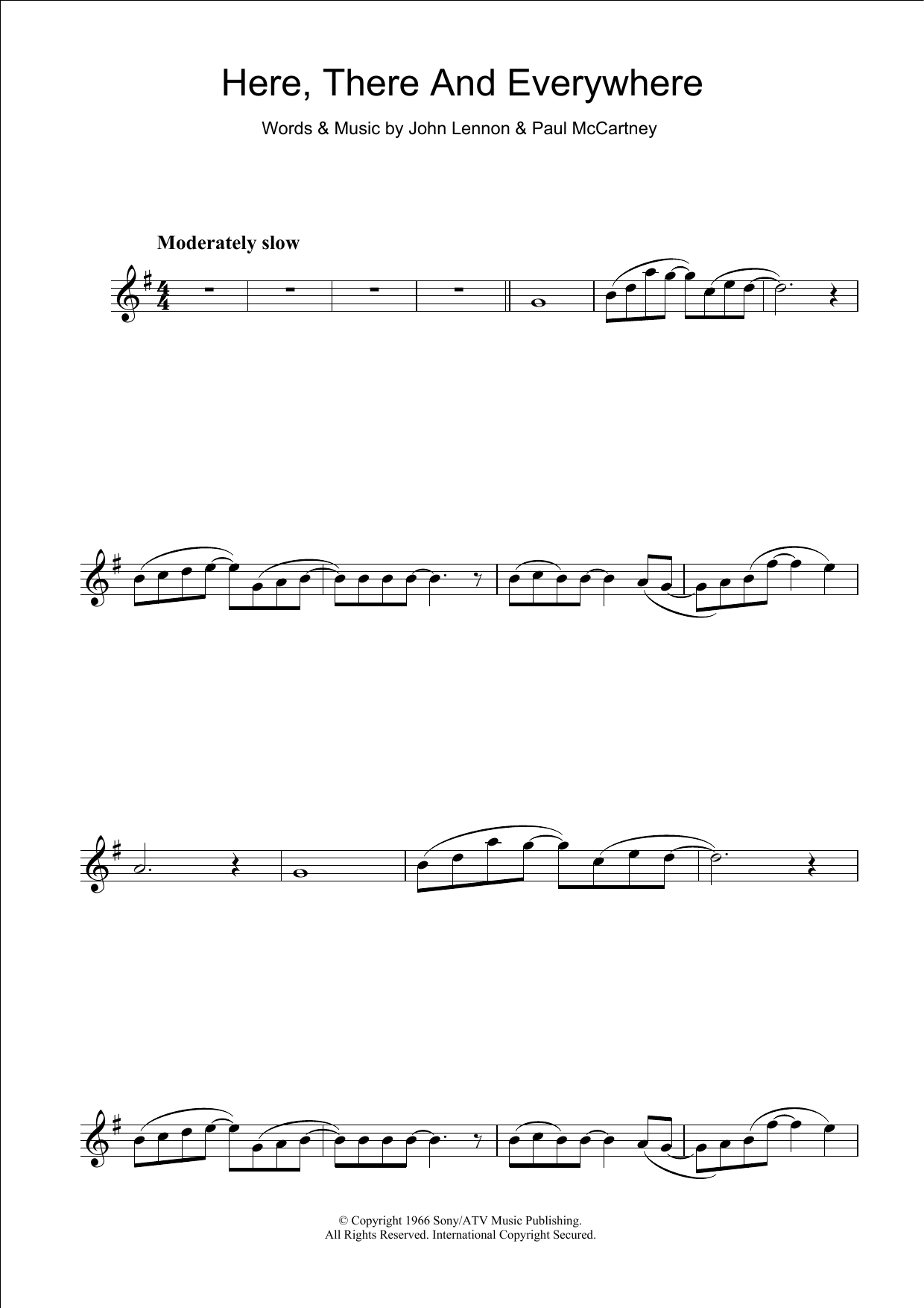 Product gallery: Page 1 of 1 Here, There And Everywhere, The Beatles