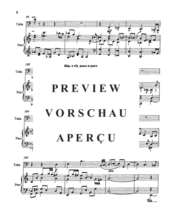 Produktgalerie: Seite 12 von 20 Serenade for Bass Tuba , , (Tuba + Klavier)