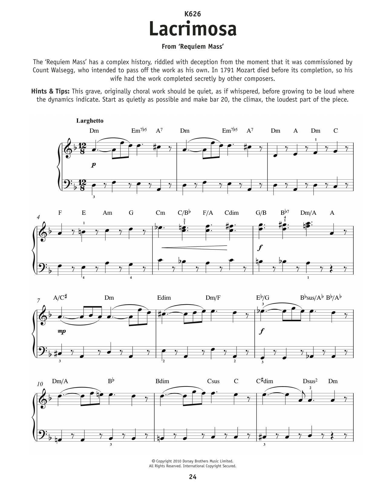 Produktbild zu:  Lacrymosa - Wolfgang Amadeus Mozart