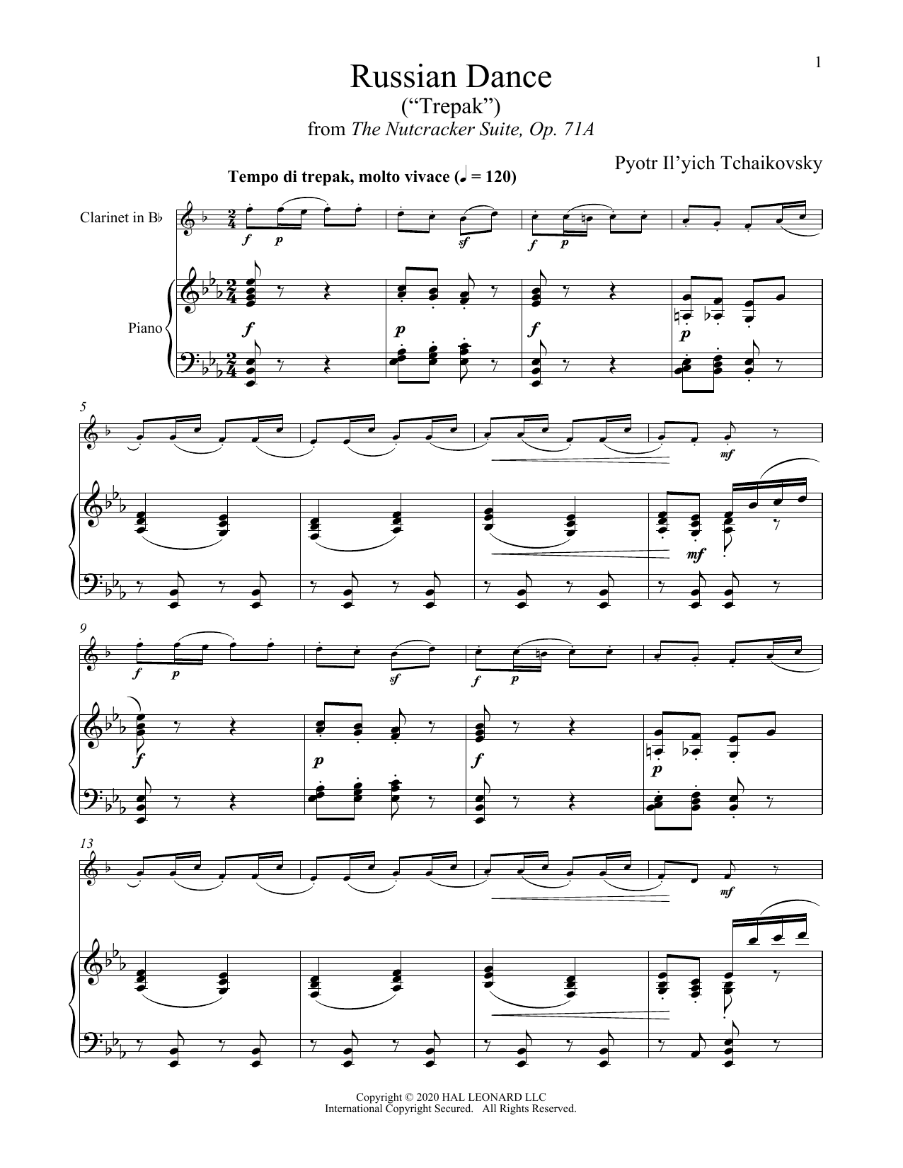 Produktbild zu: Trepak (from The Nutcracker)