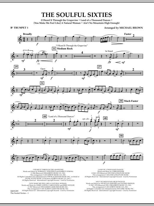 Produktbild zu: The Soulful Sixties - Bb Trumpet 1
