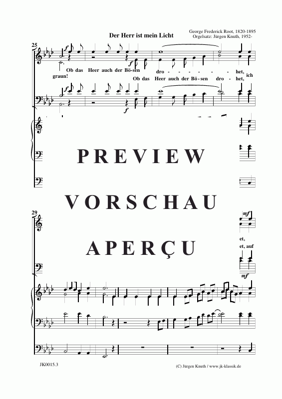 Produktgalerie: Seite 4 von 11 Der Herr ist mein Licht, , Gemischter Chor + Orgel