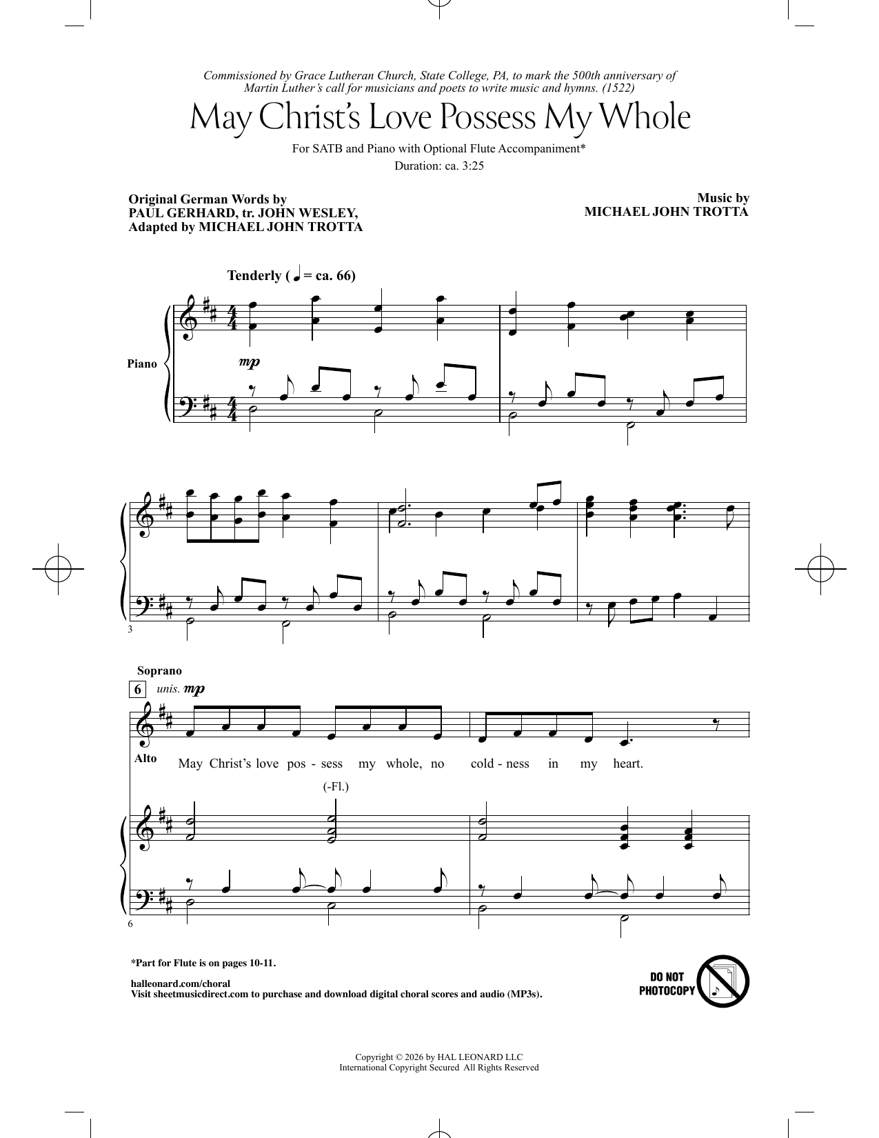 Produktbild zu: May Christ's Love Possess My Whole