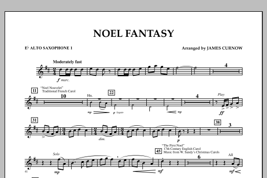Produktbild zu:  Noel Fantasy - Eb Alto Saxophone 1 - 