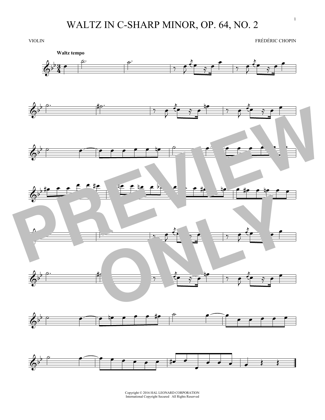 Product gallery: Page 1 of 1 Waltz In C-Sharp Minor, Op. 64, No. 2, Frédéric Chopin