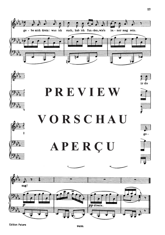 Product gallery: Page 4 of 4 Danksagung an den Bach, D.795-4 (Die Schöne Müllerin), , Low Voice and Piano
