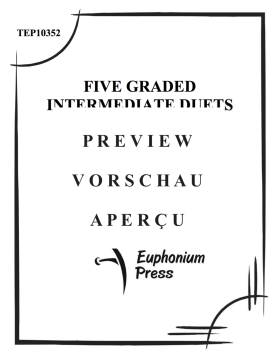 gallery: Five Graded Intermediate Duets , , (Duett für Euphonium + Tuba)