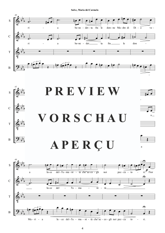 Produktgalerie: Seite 5 von 11 Salve, Maria del Carmelo - Ritus, , Gemischter Chor a capella