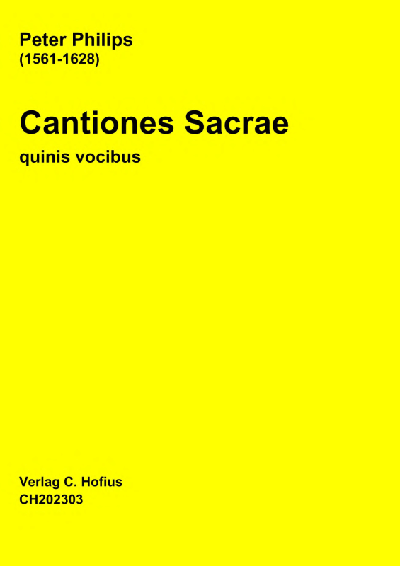 Produktbild zu: Cantiones Sacrae - quinis vocibusPeter Philips