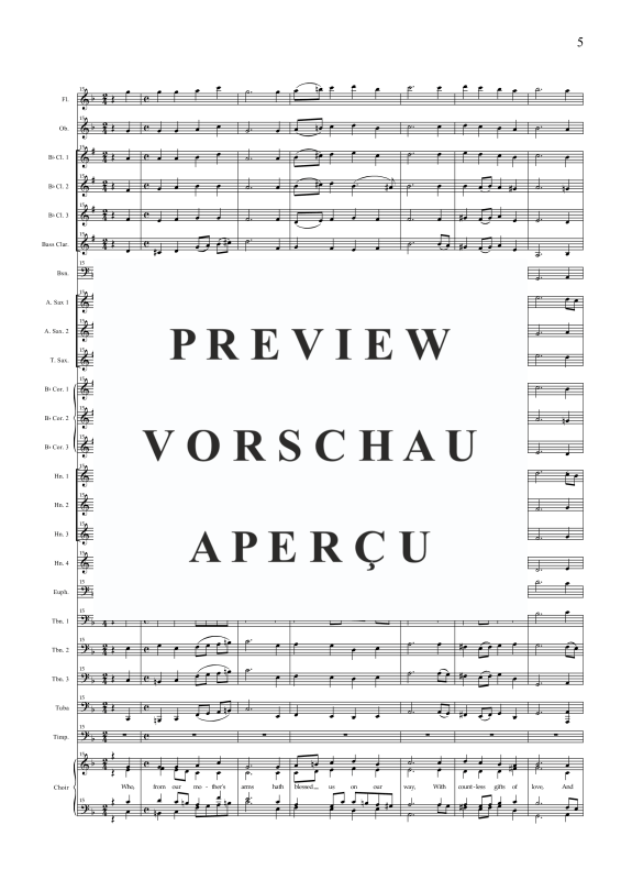 Produktgalerie: Seite 8 von 11 Nun danket alle Gott, , Gemischter Chor und Concert Band