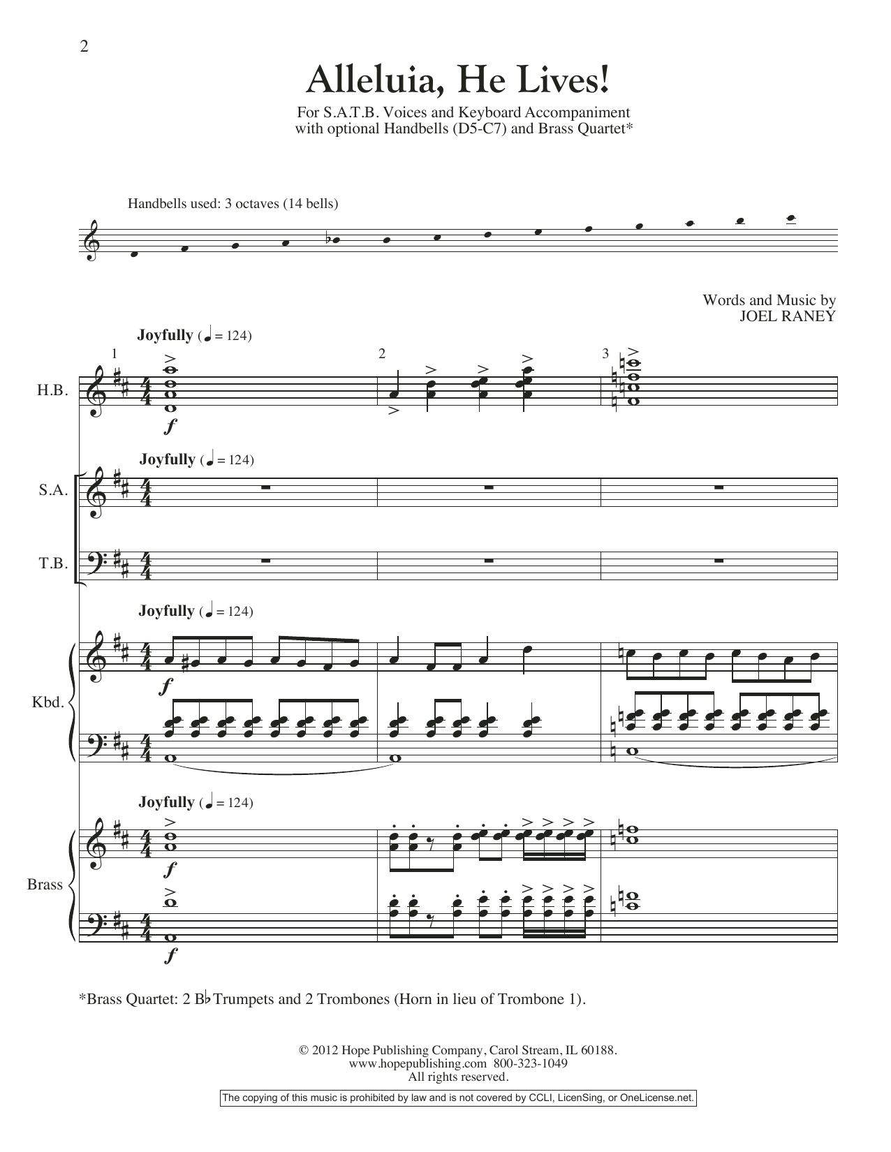 Produktbild zu: Alleluia, He Lives - Full Score