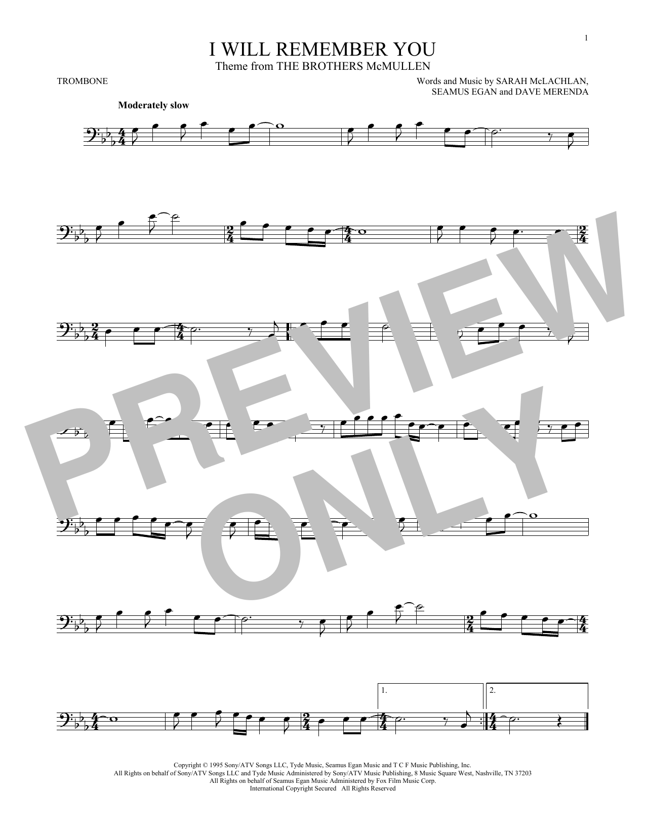 Product gallery: Page 1 of 1 I Will Remember You, Sarah McLachlan