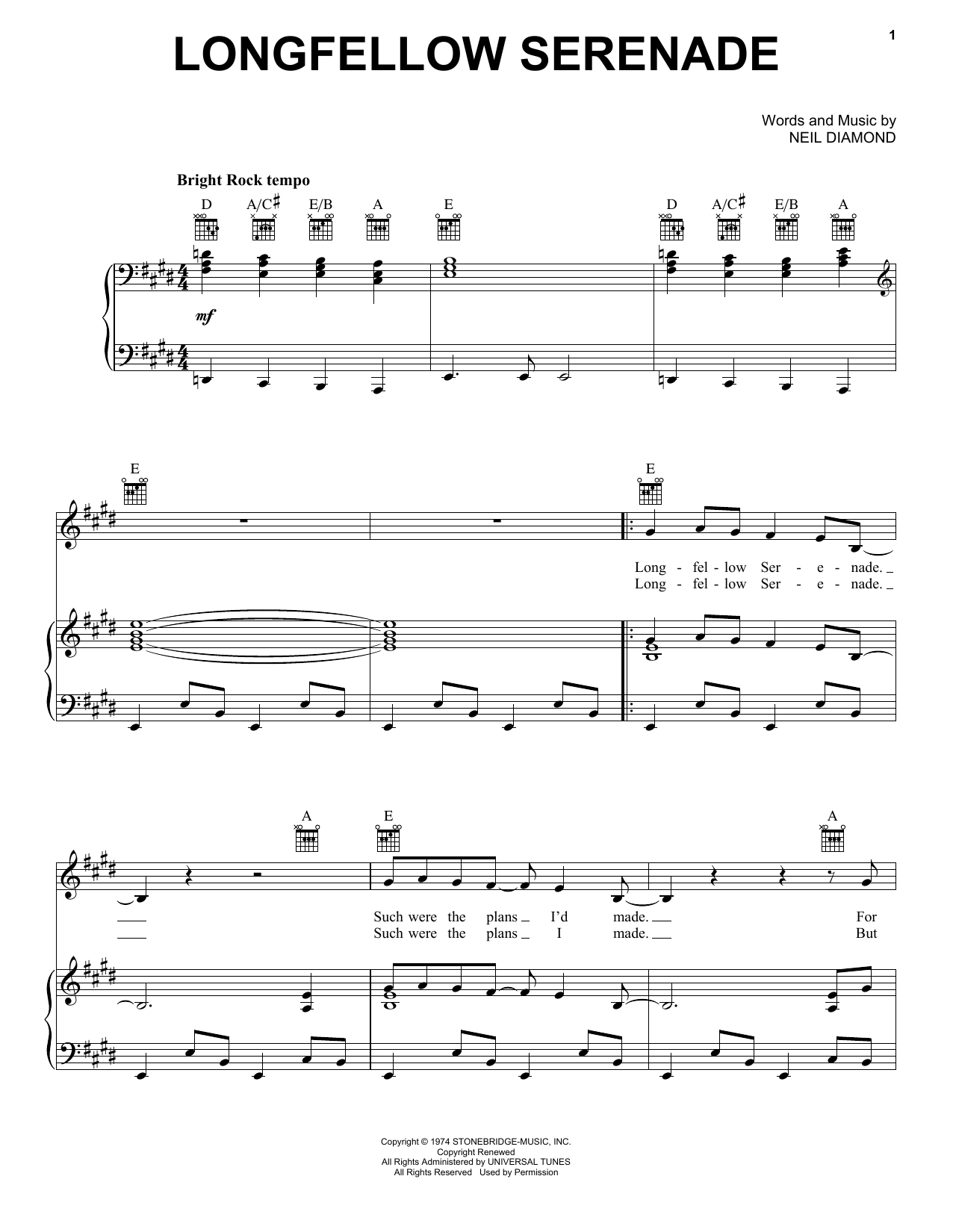 Product picture to: Longfellow Serenade
