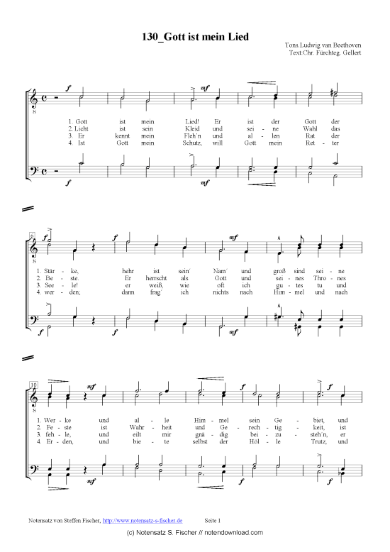 Product picture to: Gott ist mein Lied  Ludwig van Beethoven