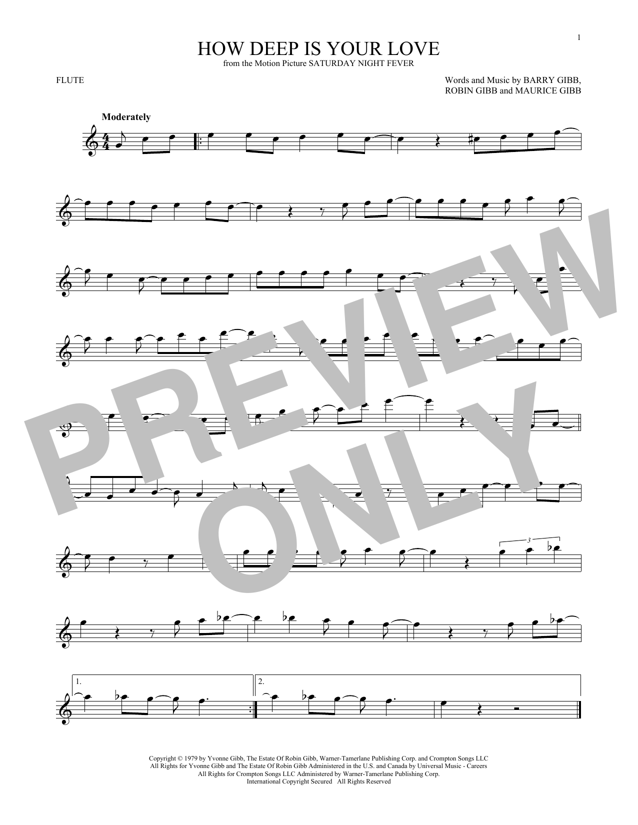 Product gallery: Page 1 of 1 How Deep Is Your Love, The Bee Gees