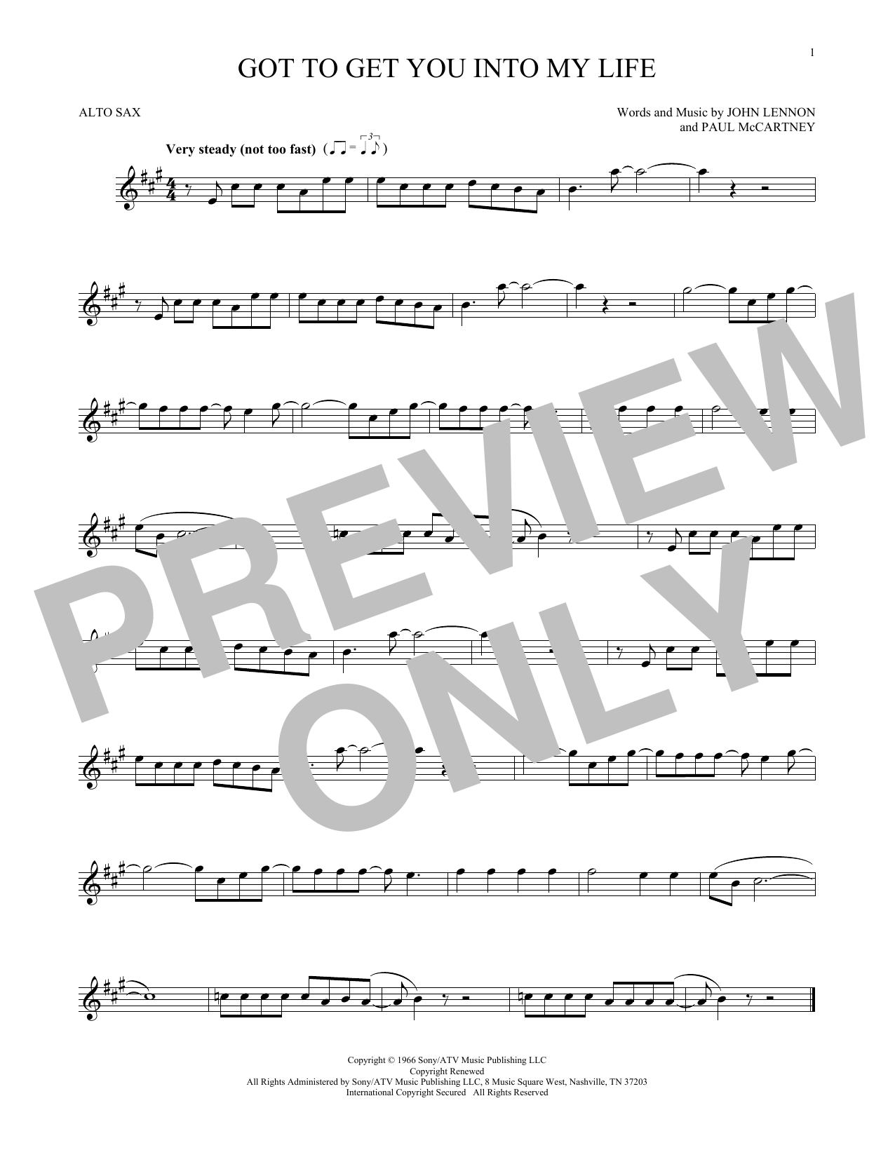 Product gallery: Page 1 of 1 Got To Get You Into My Life, The Beatles