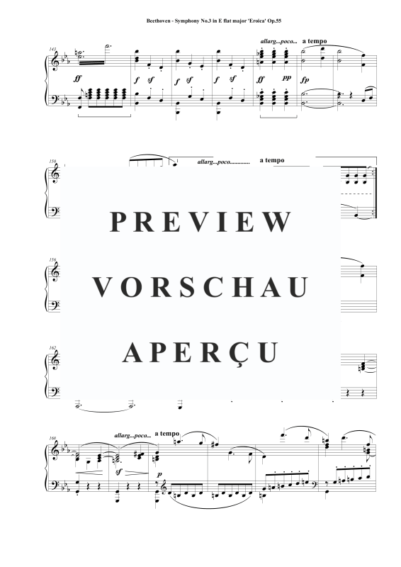 Produktgalerie: Seite 8 von 11 Symphony No.3 in E flat major ´Eroica´ Op.55 - Piano Version (Arr.Liszt), , Klavier Solo