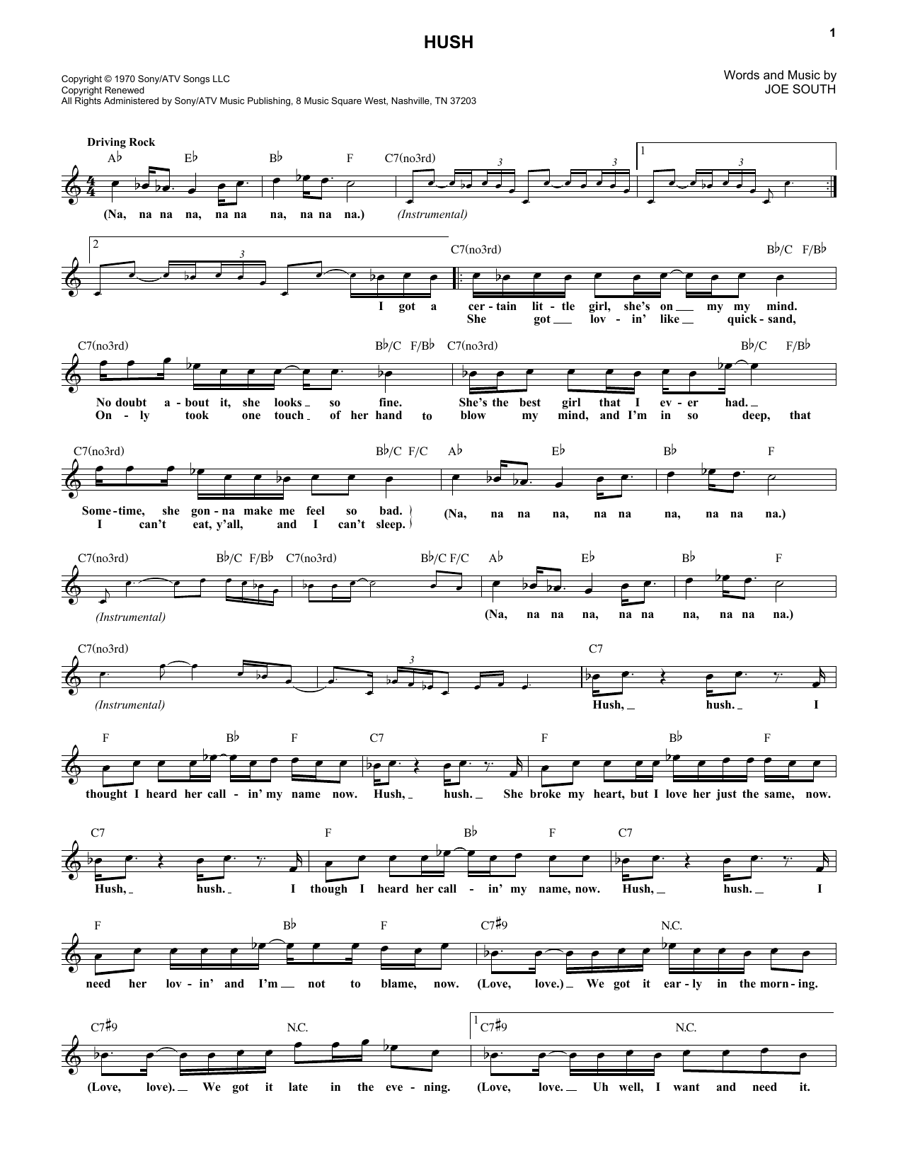Produktgalerie: Seite 1 von 1 Hush, Deep Purple, Melodieinstrument