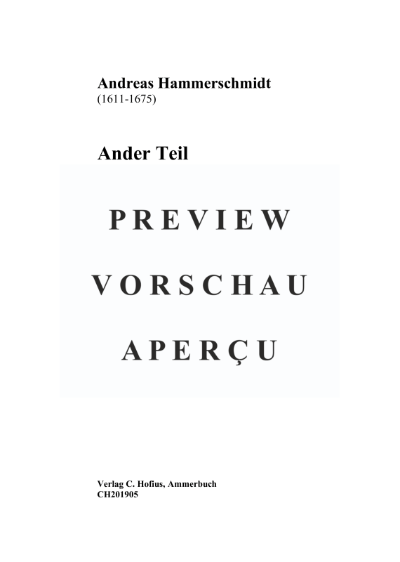 Produktgalerie: Seite 4 von 11 Ander Teil Geistlicher Gespräche über die Evangelia - Von Trinitatis bis 27. Sonntag nach Trinitatis, , (Gemischter Chor, Instrumente, Basso Continuo)