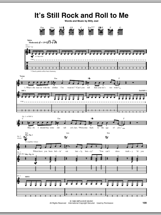 Product gallery: Page 1 of 1 It's Still Rock And Roll To Me, Billy Joel
