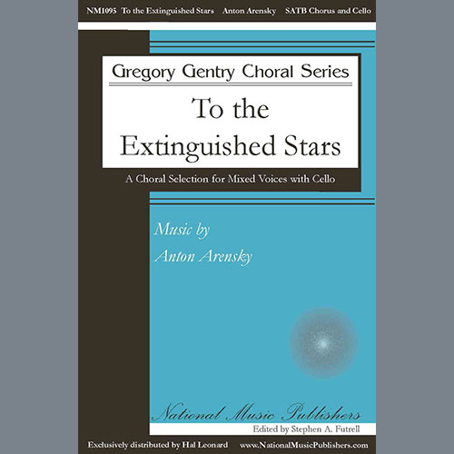 cover: To The Extinguished Stars, Anton Arensky