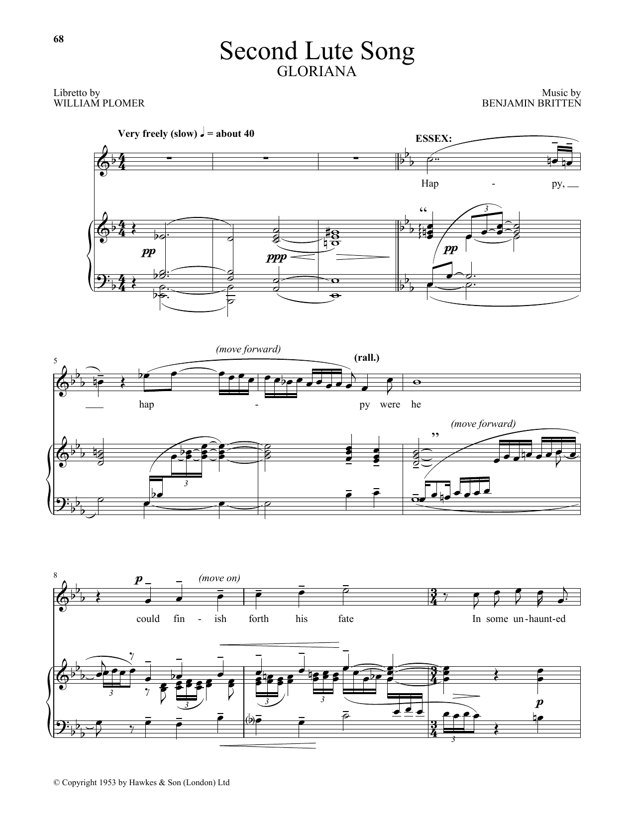 Produktbild zu: Second Lute Song (from Gloriana)