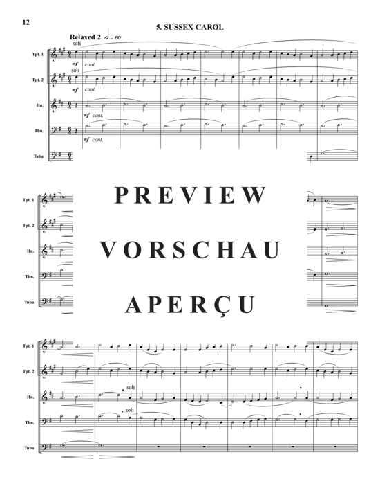 Produktgalerie: Seite 13 von 21 Carols for Brass, Set 1 , , (Blechbläserquintett)