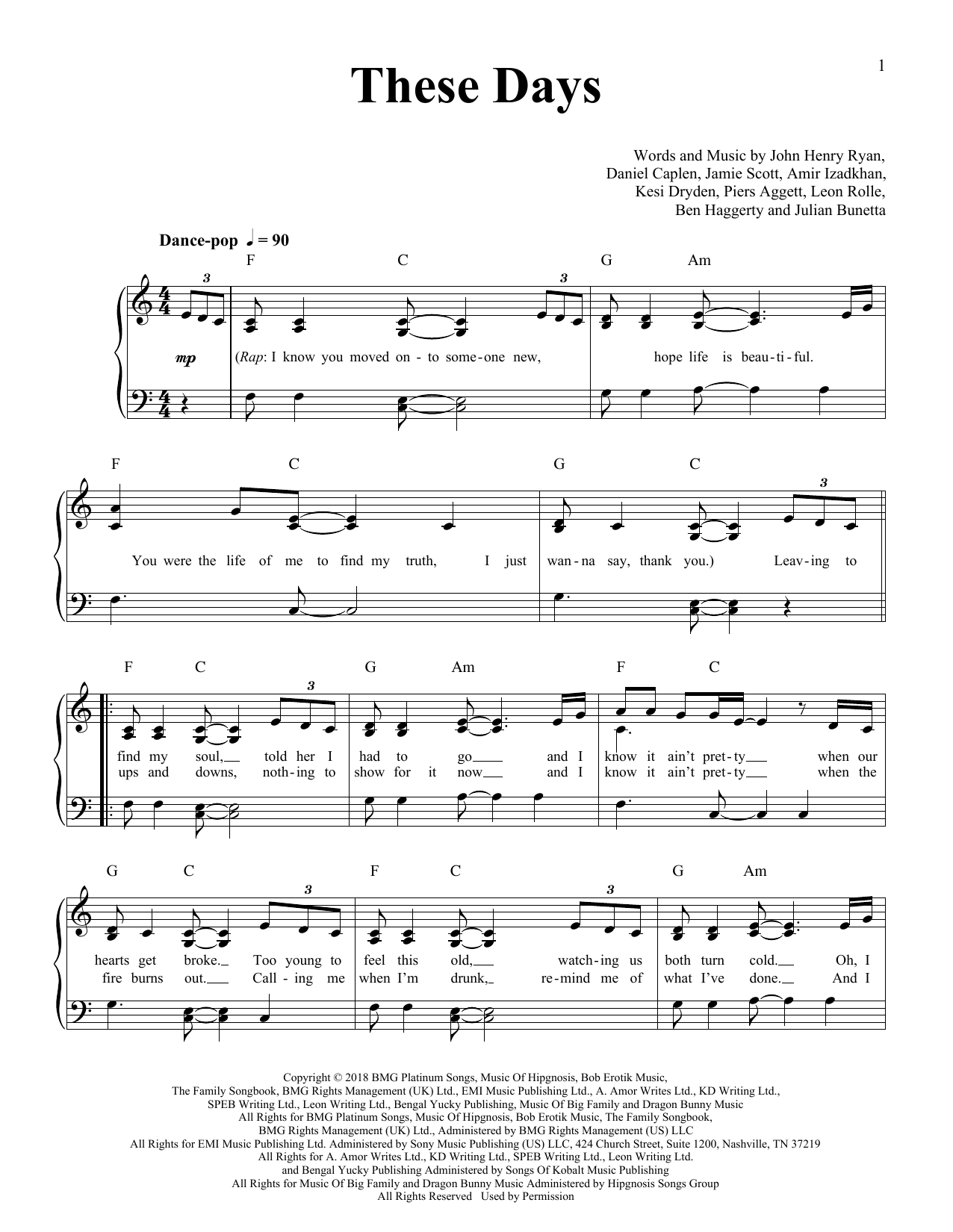 Produktbild zu:  These Days (feat. Jess Glynne, Macklemore & Dan Caplen) - Rudimental