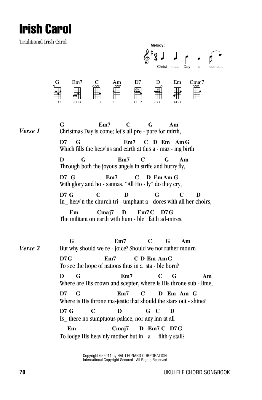 Product gallery: Page 1 of 1 Irish Carol, Traditional Irish Carol
