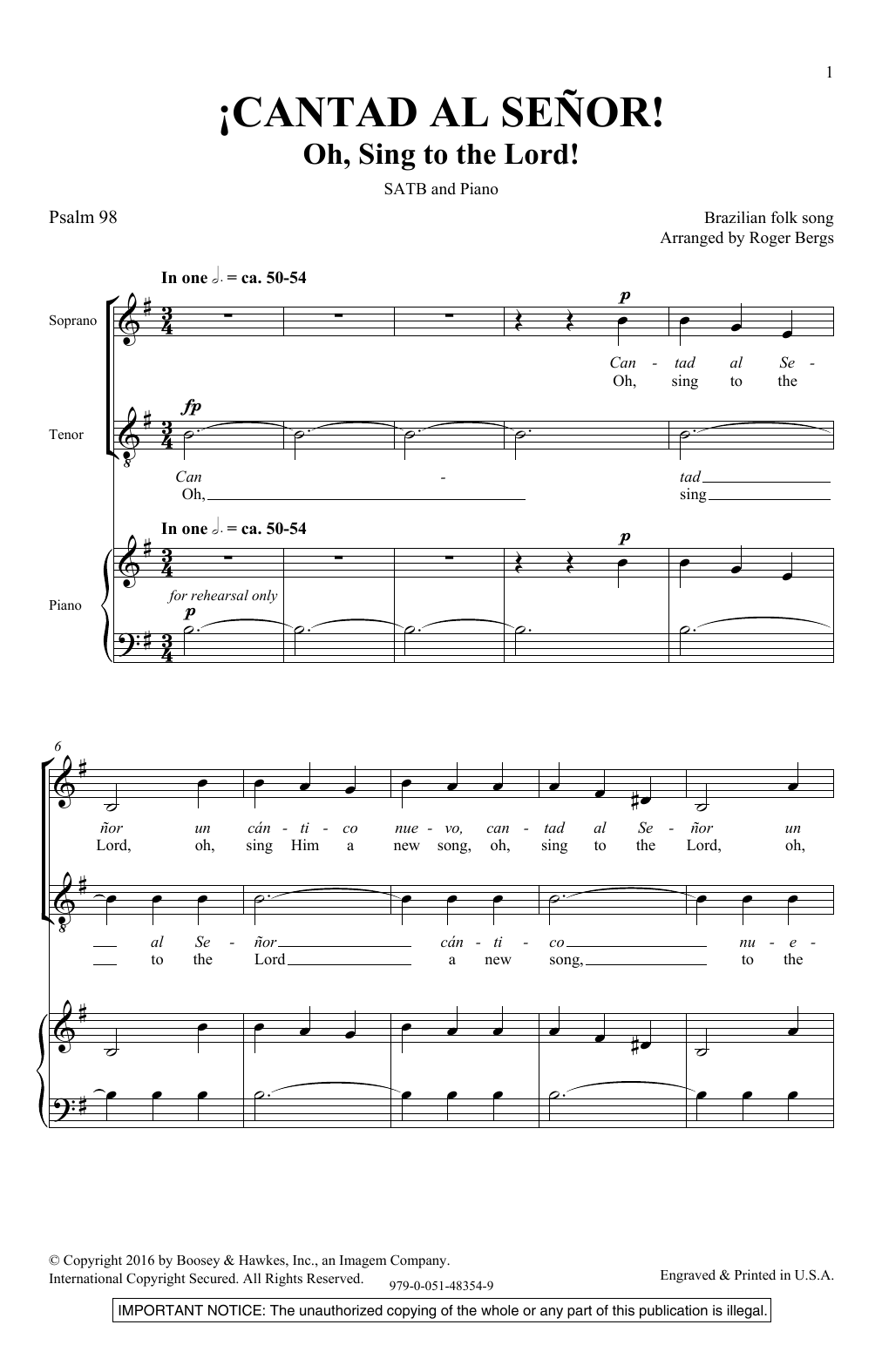 Produktbild zu: Cantad Al Senor