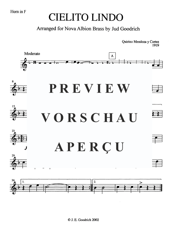 Produktgalerie: Seite 7 von 10 Cielito Linda, , Blechbläser Quintett
