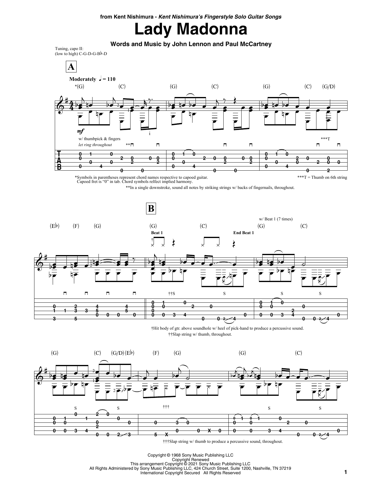 Product gallery: Page 1 of 1 Lady Madonna (arr. Kent Nishimura), The Beatles