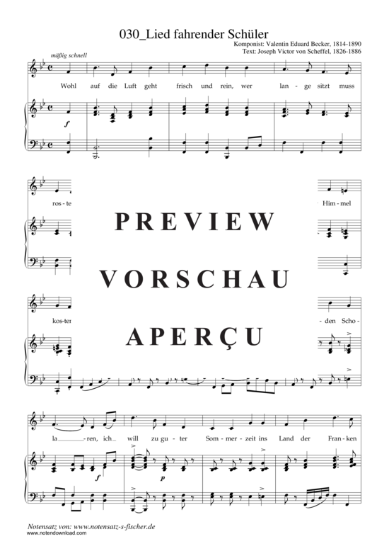 Product gallery: Page 2 of 3 Lied fahrender Schüler , , Piano and Voice