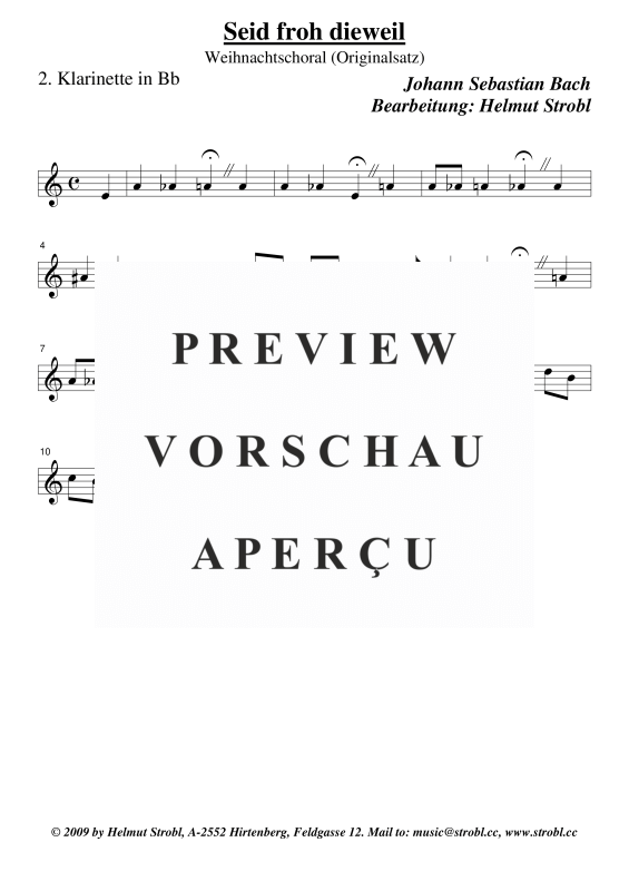 gallery: Seid froh dieweil, , Klarinettenquartett