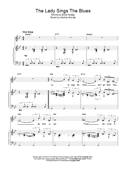 Product gallery: Page 1 of 1 The Lady Sings The Blues, Billie Holiday