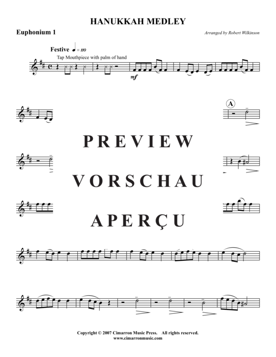 Product gallery: Page 7 of 16 Hanukkah Medley , , (Tuba Quartet: 2x Baritone, 2xTuba)
