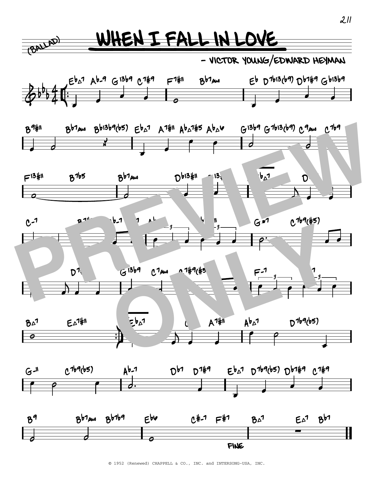 Product gallery: Page 1 of 1 When I Fall In Love (arr. David Hazeltine), Victor Young