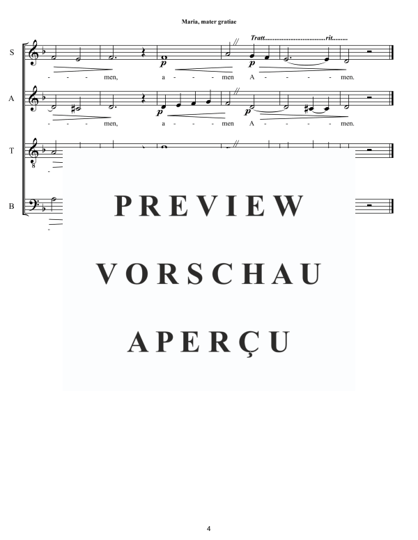 Produktgalerie: Seite 5 von 9 Maria, mater gratiae, , Gemischter Chor
