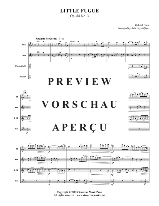 Product gallery: Page 2 of 7 Kleine Fuge op. 84 Nr. 3 , , (flute, oboe, clarinet, bassoon)