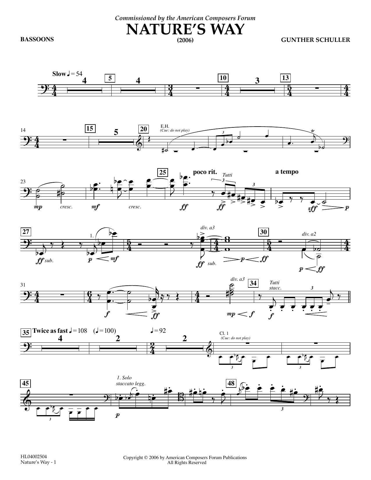 Product picture to: Nature's Way - Bassoon
