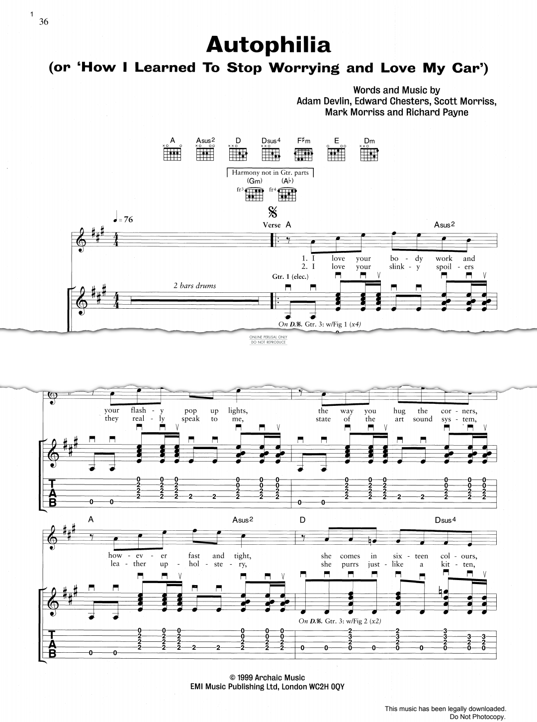 Product gallery: Page 1 of 1 Autophilia, The Bluetones