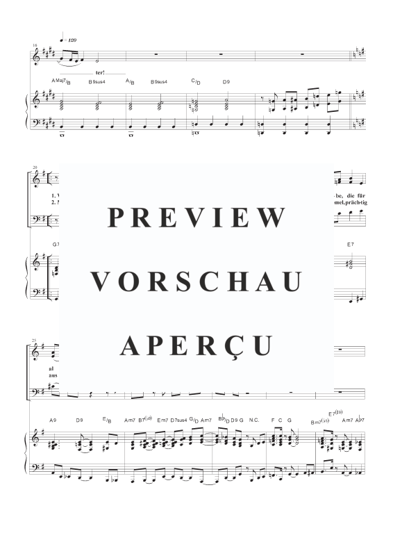 gallery: Wenn ich, o Schöpfer, deine Macht EG 506, , Gemischter Chor SAB, Solo und Klavier