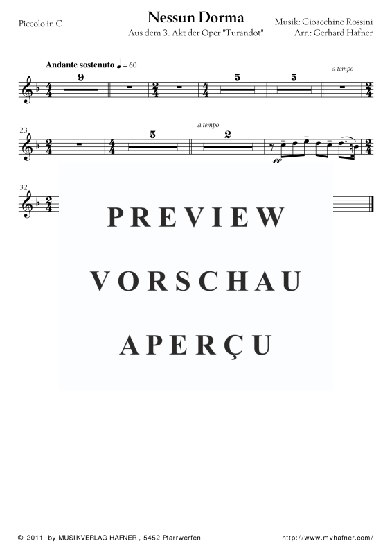 Product gallery: Page 11 of 11 Nessun Dorma, , (large wind orchestra)