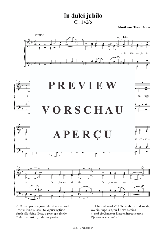 gallery: In dulci jubilo , , (Gemischter Chor)